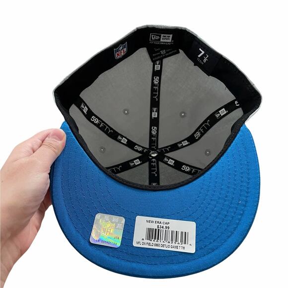 New Era NFL Detroit Lions On Field 5950 Hat 7 7/8 - Picture 4 of 4